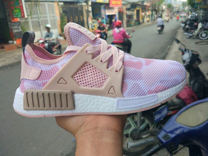 New Adidas NMD XR1 Pink Duck Camo White Womens XR .