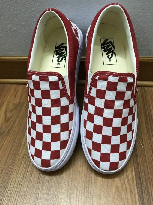 Vans Checkerboard red