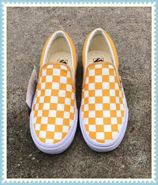 Vans checkerboard yellow