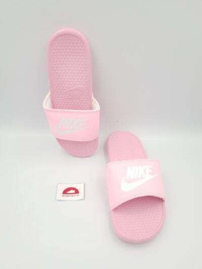 Sỉ dép Nike benassi hồng trắng VN