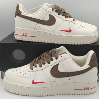 Sỉ giày Nike Air Force 1 White Brown Rep 1:1